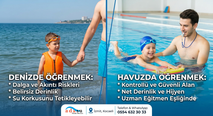 Deniz mi, Havuz mu? Çocuklar İçin Yüzme Öğrenirken Hangisi Daha Güvenli?